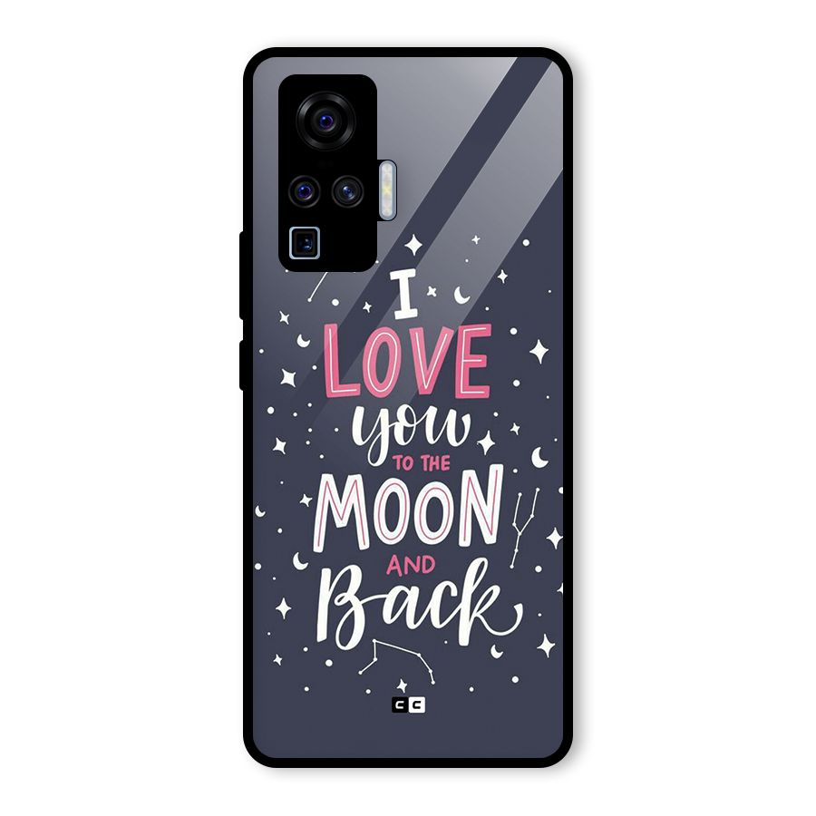 Love To The Moon Glass Back Case for Vivo X50 Pro