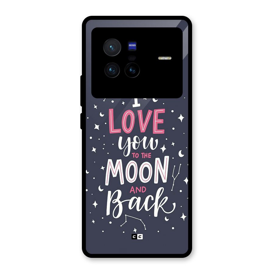 Love To The Moon Glass Back Case for Vivo X80