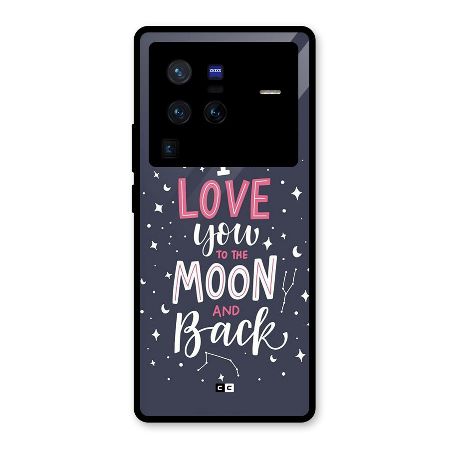 Love To The Moon Glass Back Case for Vivo X80 Pro