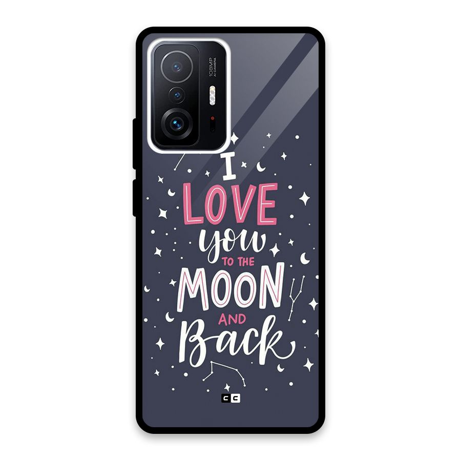 Love To The Moon Glass Back Case for Xiaomi 11T Pro
