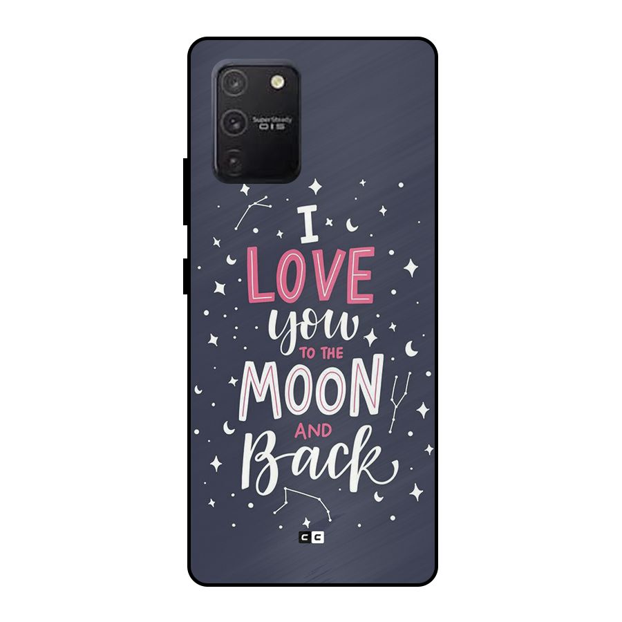 Love To The Moon Metal Back Case for Galaxy S10 Lite