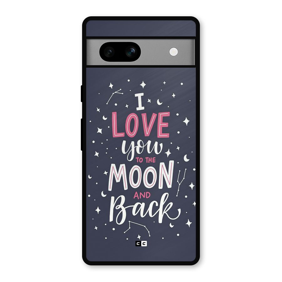 Love To The Moon Metal Back Case for Google Pixel 7a