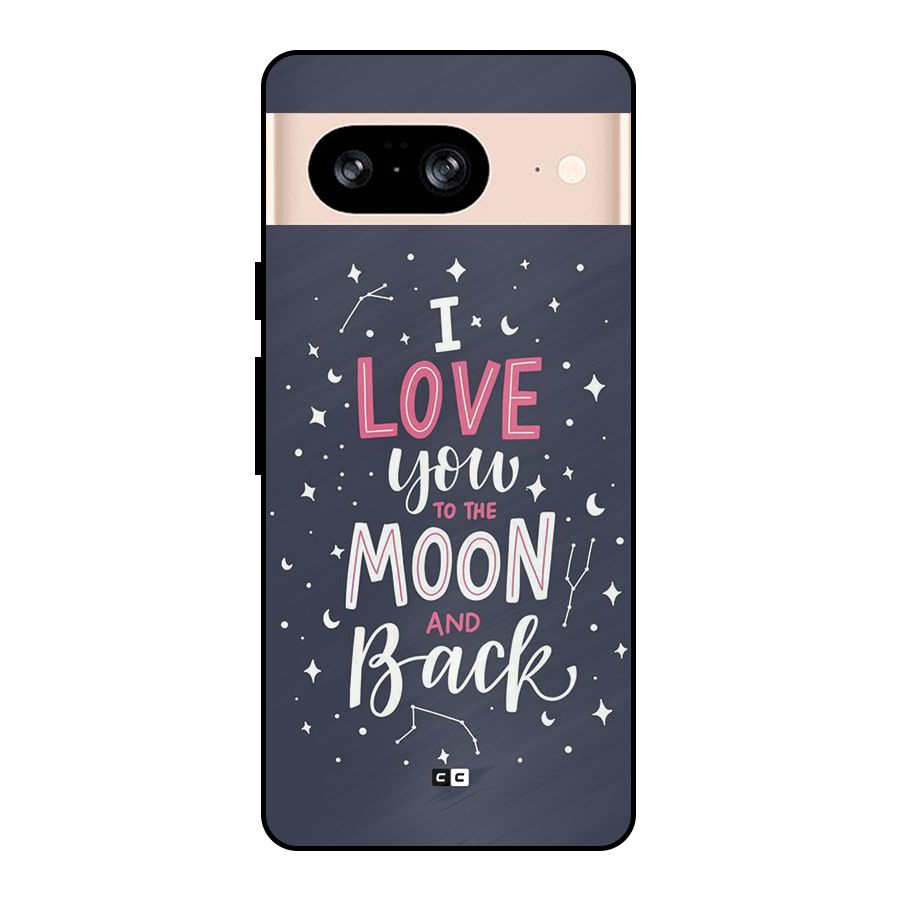 Love To The Moon Metal Back Case for Google Pixel 8