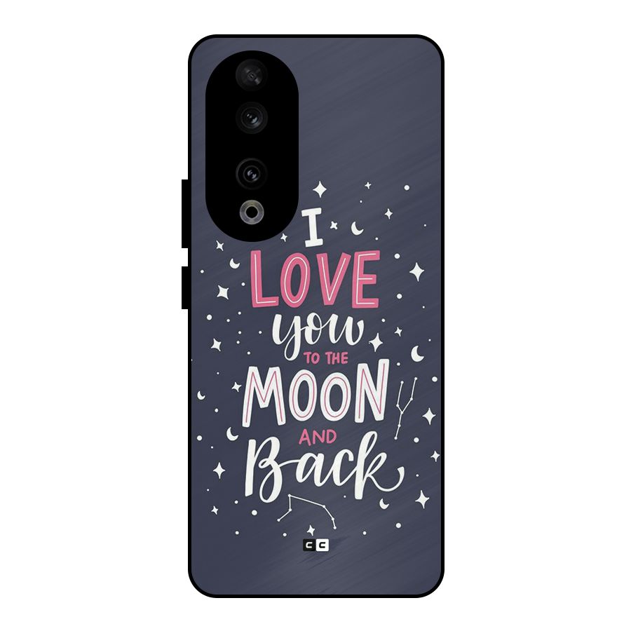 Love To The Moon Metal Back Case for Honor 90