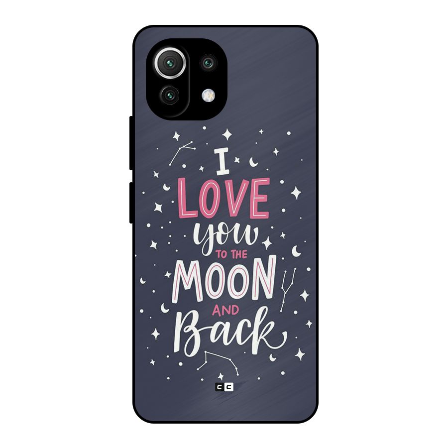 Love To The Moon Metal Back Case for Mi 11 Lite NE 5G