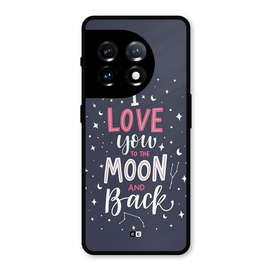 Love To The Moon Metal Back Case for OnePlus 11