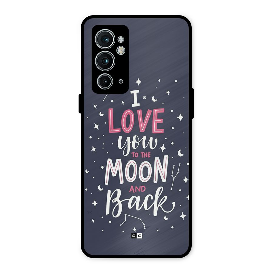 Love To The Moon Metal Back Case for OnePlus 9RT 5G