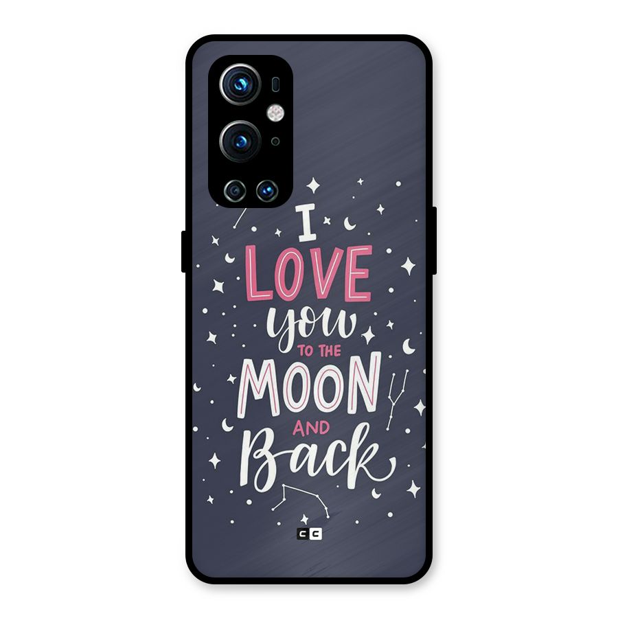 Love To The Moon Metal Back Case for OnePlus 9 Pro