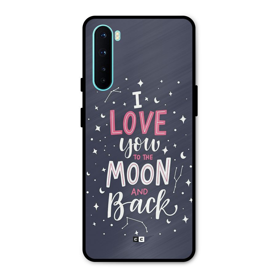 Love To The Moon Metal Back Case for OnePlus Nord
