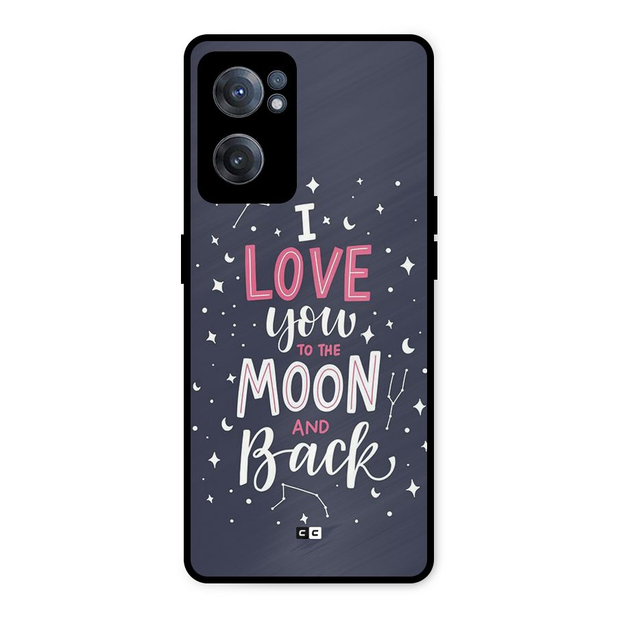 Love To The Moon Metal Back Case for OnePlus Nord CE 2 5G