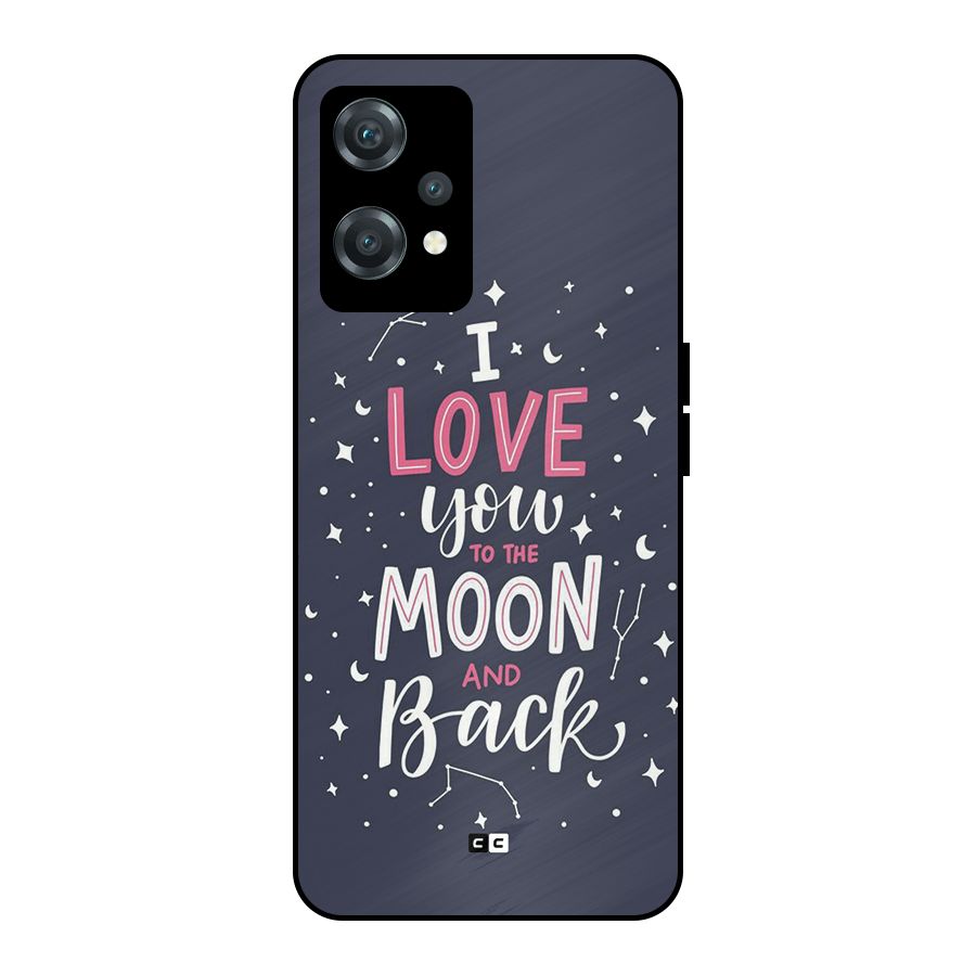 Love To The Moon Metal Back Case for OnePlus Nord CE 2 Lite 5G