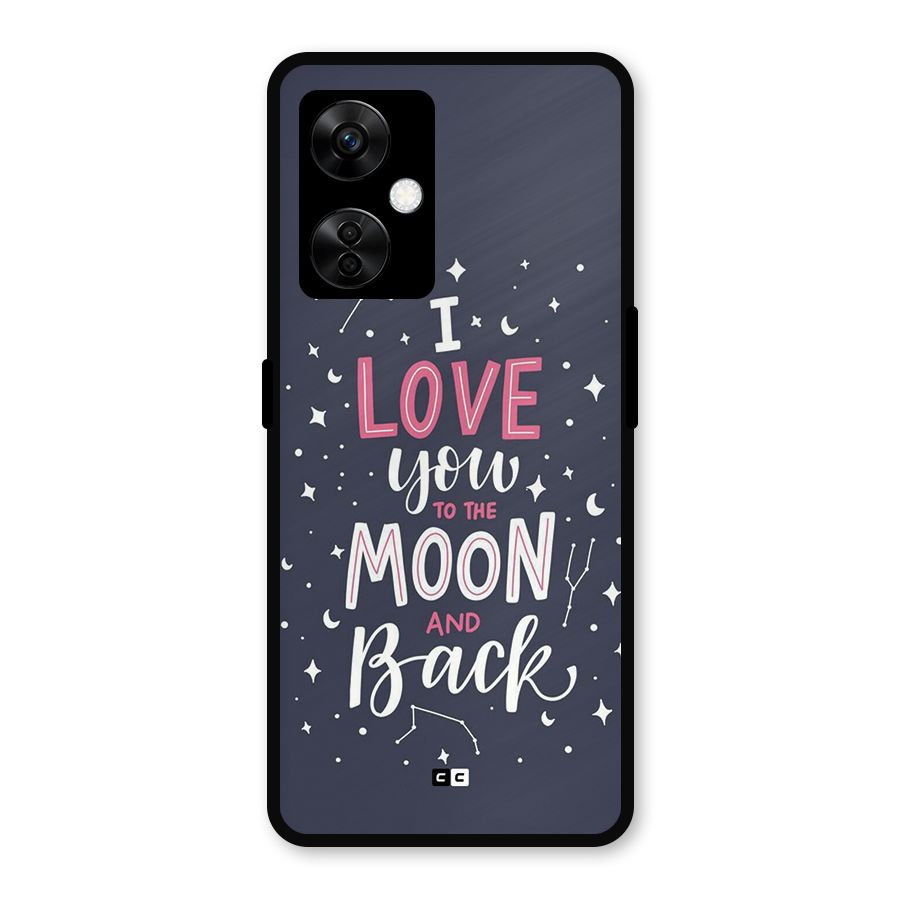 Love To The Moon Metal Back Case for OnePlus Nord CE 3 Lite