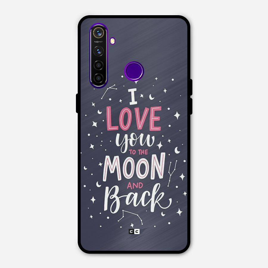 Love To The Moon Metal Back Case for Realme 5 Pro