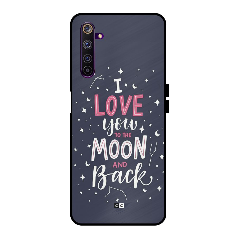 Love To The Moon Metal Back Case for Realme 6 Pro