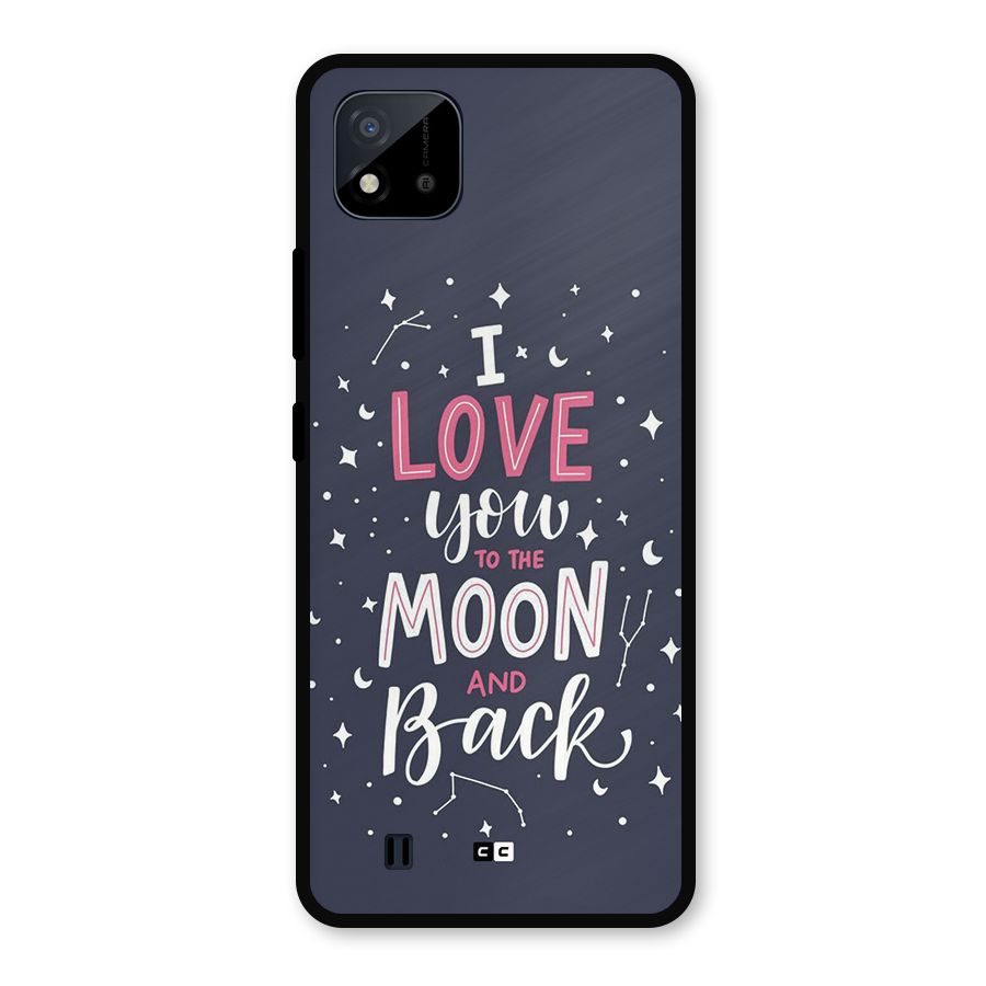 Love To The Moon Metal Back Case for Realme C11 2021