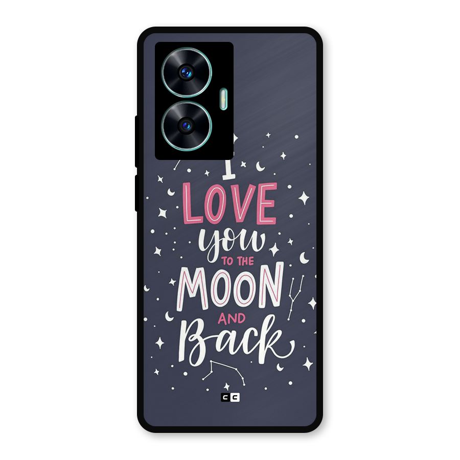 Love To The Moon Metal Back Case for Realme Narzo N55