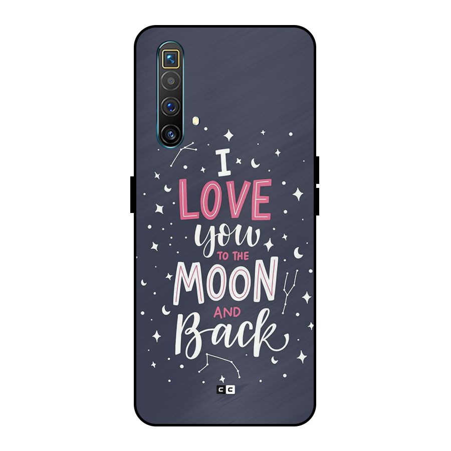 Love To The Moon Metal Back Case for Realme X3