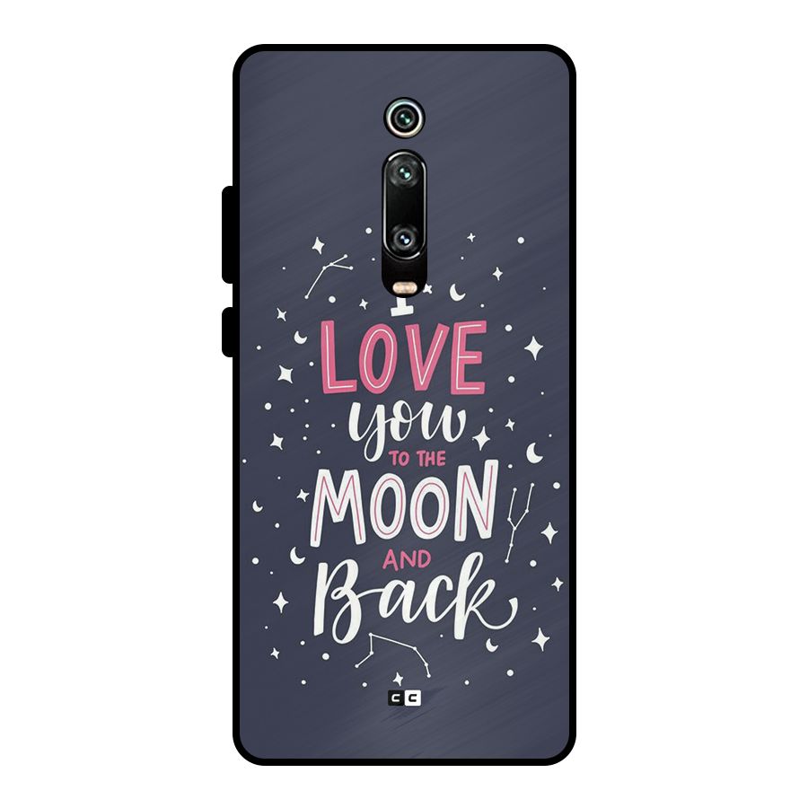 Love To The Moon Metal Back Case for Redmi K20