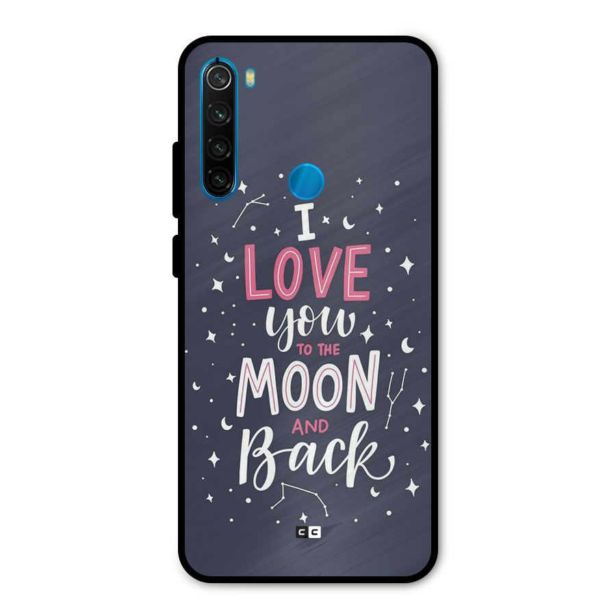 Love To The Moon Metal Back Case for Redmi Note 8