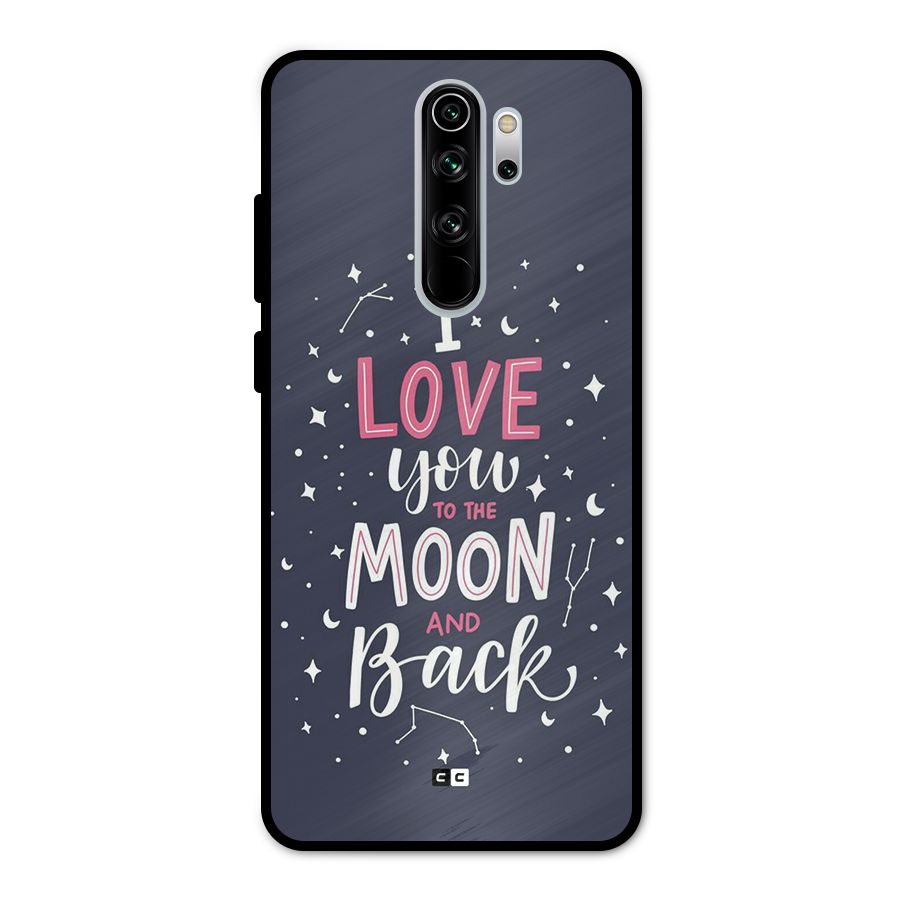 Love To The Moon Metal Back Case for Redmi Note 8 Pro