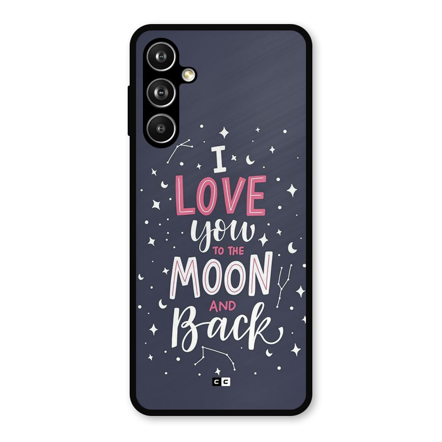 Love To The Moon Metal Back Case for Samsung Galaxy M54