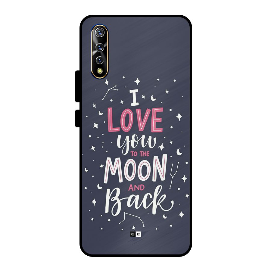 Love To The Moon Metal Back Case for Vivo S1