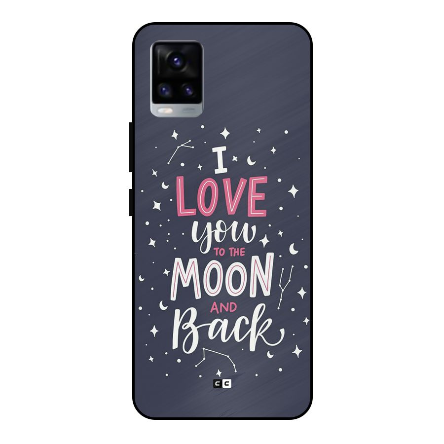 Love To The Moon Metal Back Case for Vivo V20