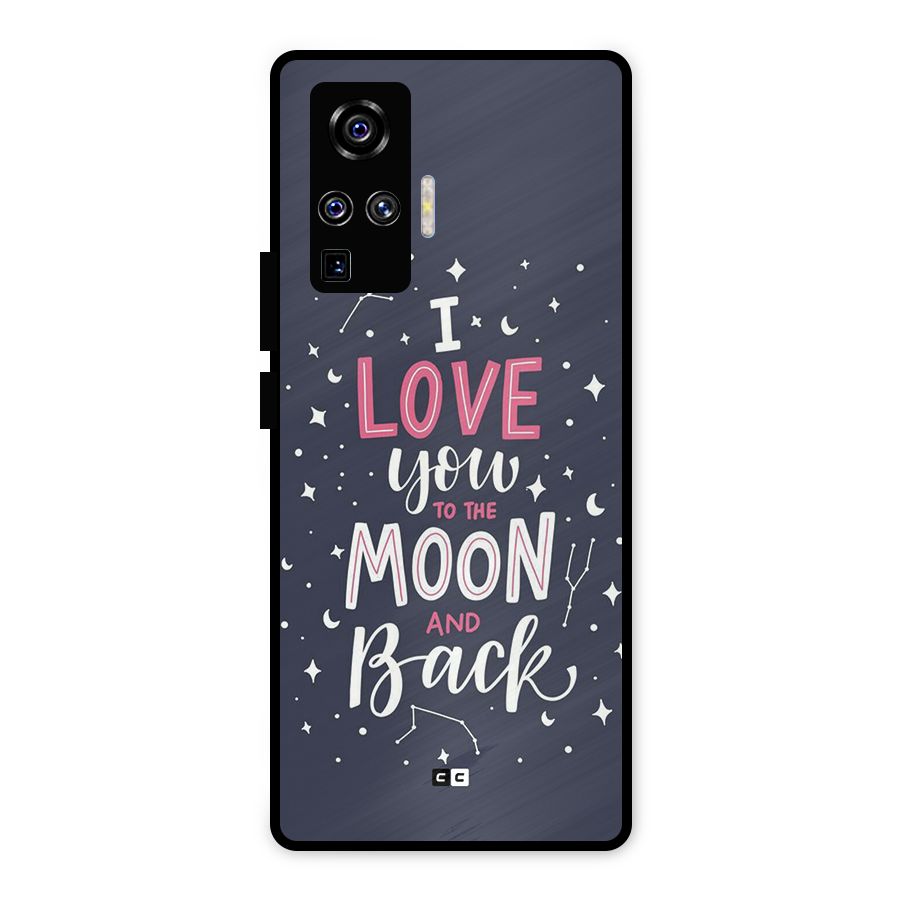 Love To The Moon Metal Back Case for Vivo X50 Pro