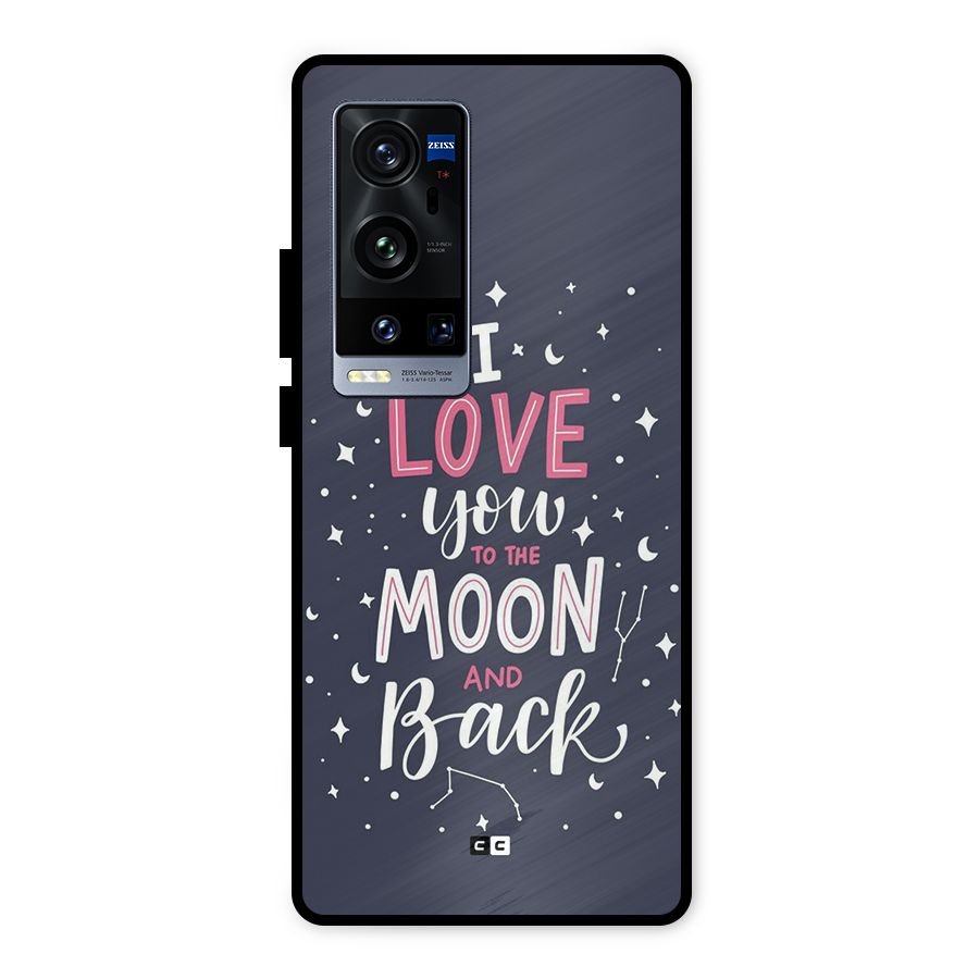 Love To The Moon Metal Back Case for Vivo X60 Pro Plus