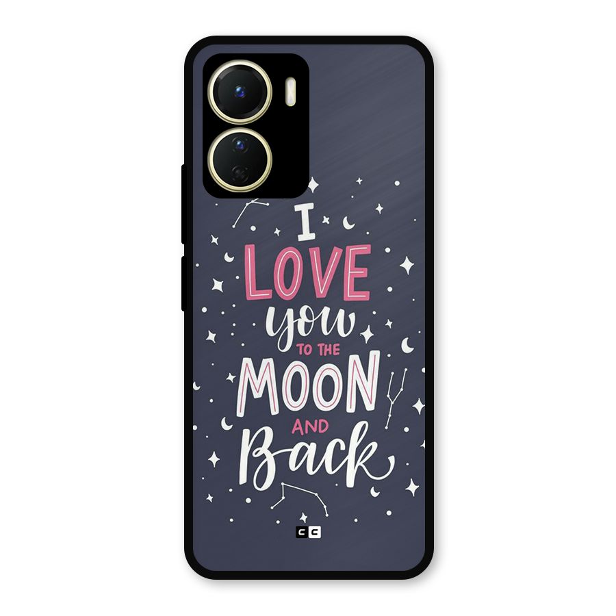 Love To The Moon Metal Back Case for Vivo Y16