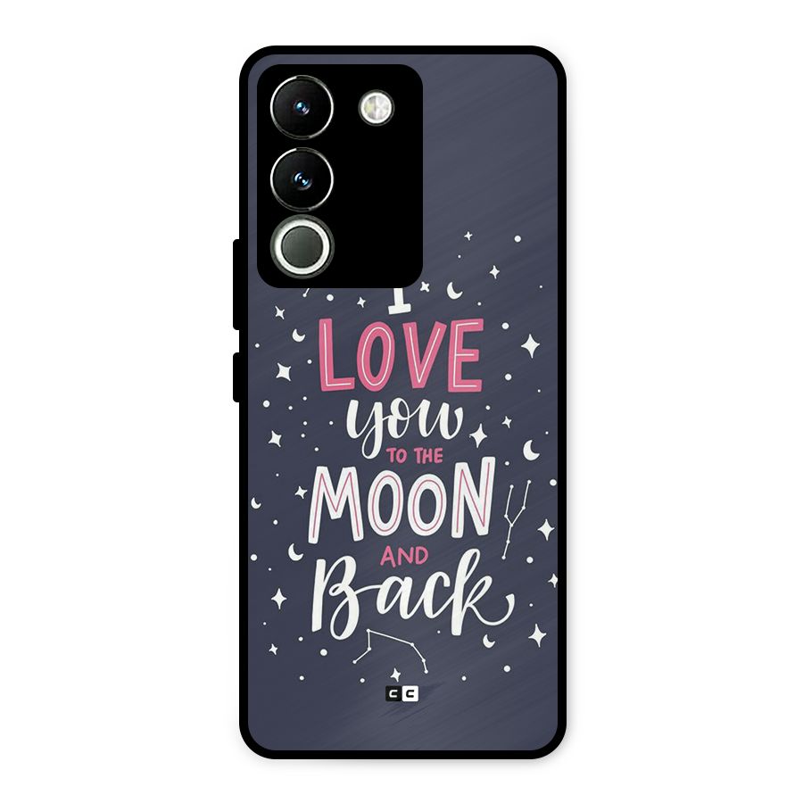 Love To The Moon Metal Back Case for Vivo Y200