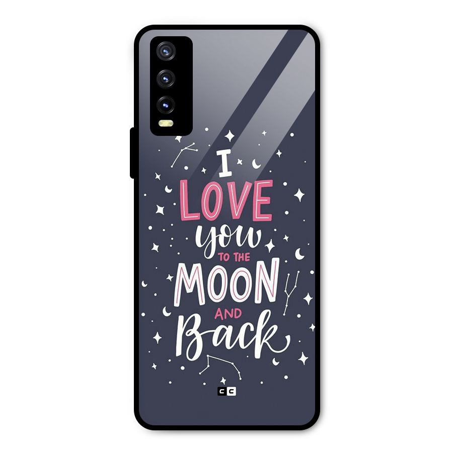 Love To The Moon Metal Back Case for Vivo Y20g