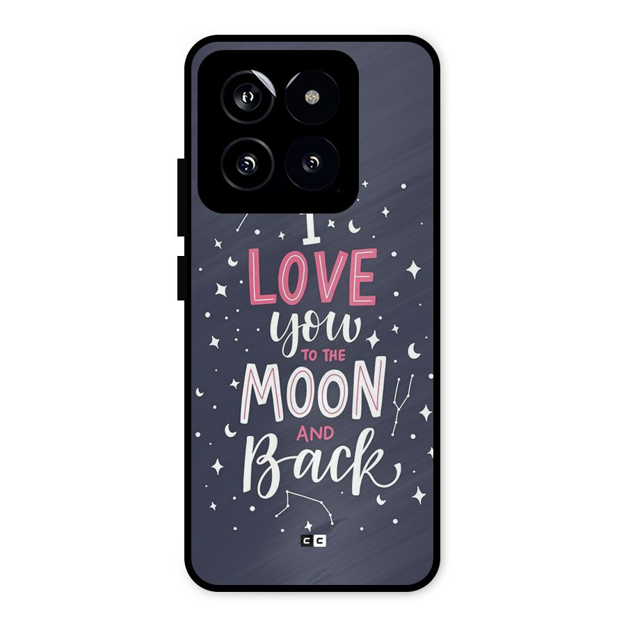 Love To The Moon Metal Back Case for Xiaomi 14