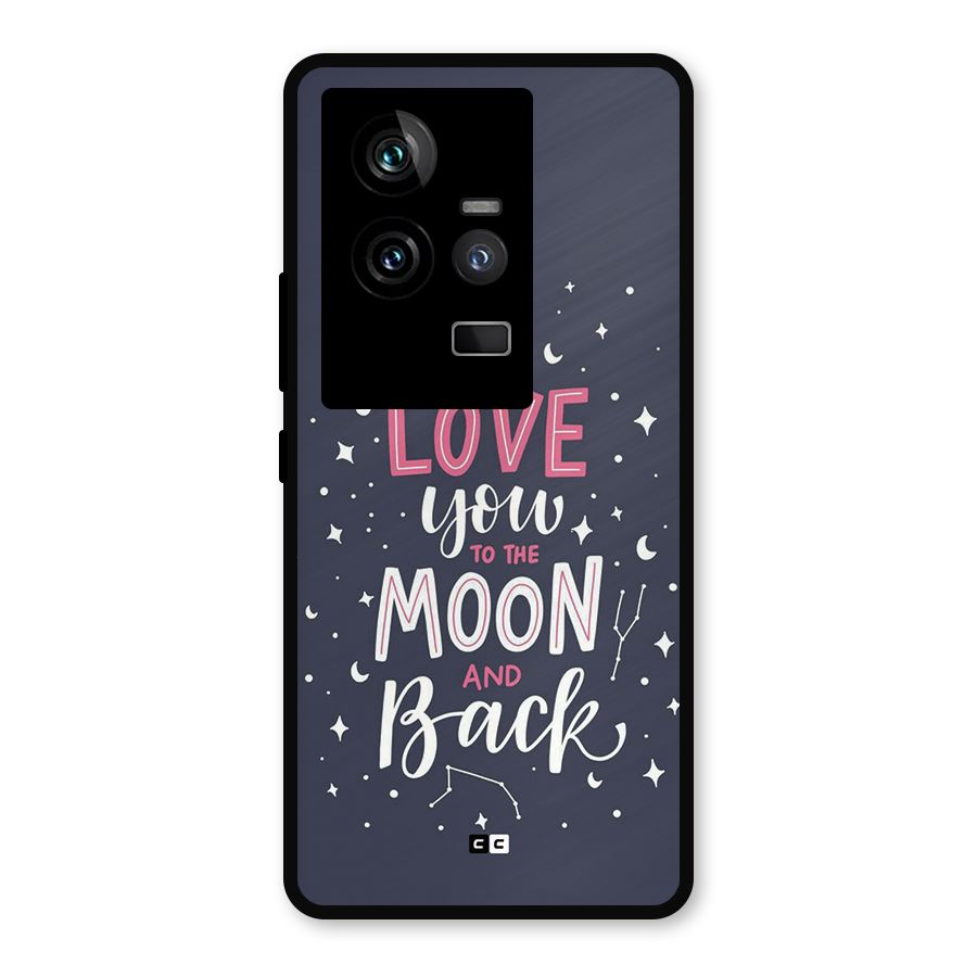 Love To The Moon Metal Back Case for iQOO 11 5G