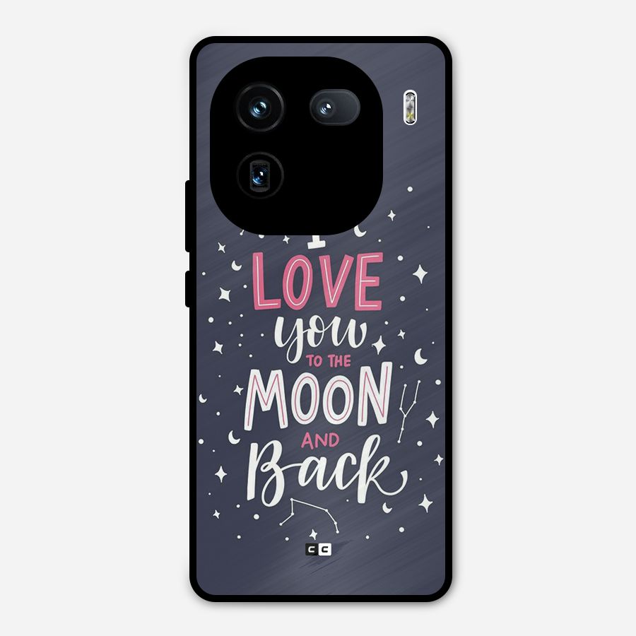 Love To The Moon Metal Back Case for iQOO 12