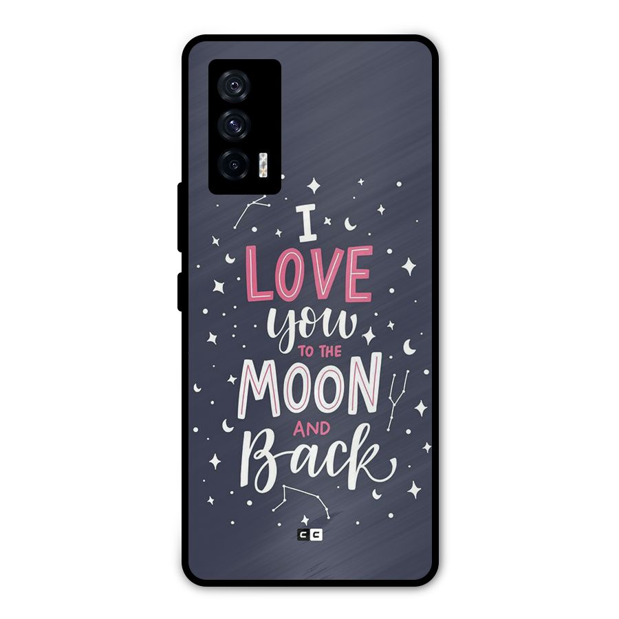 Love To The Moon Metal Back Case for iQOO 7 5G