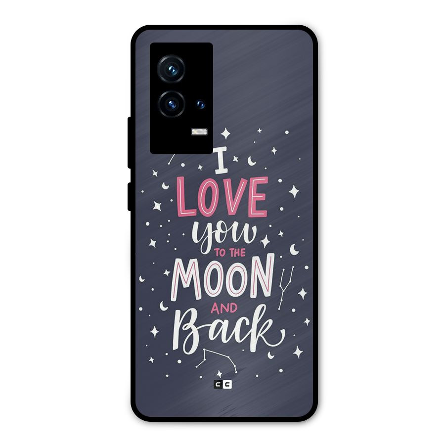Love To The Moon Metal Back Case for iQOO 9 5G