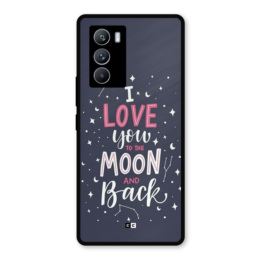 Love To The Moon Metal Back Case for iQOO 9 SE