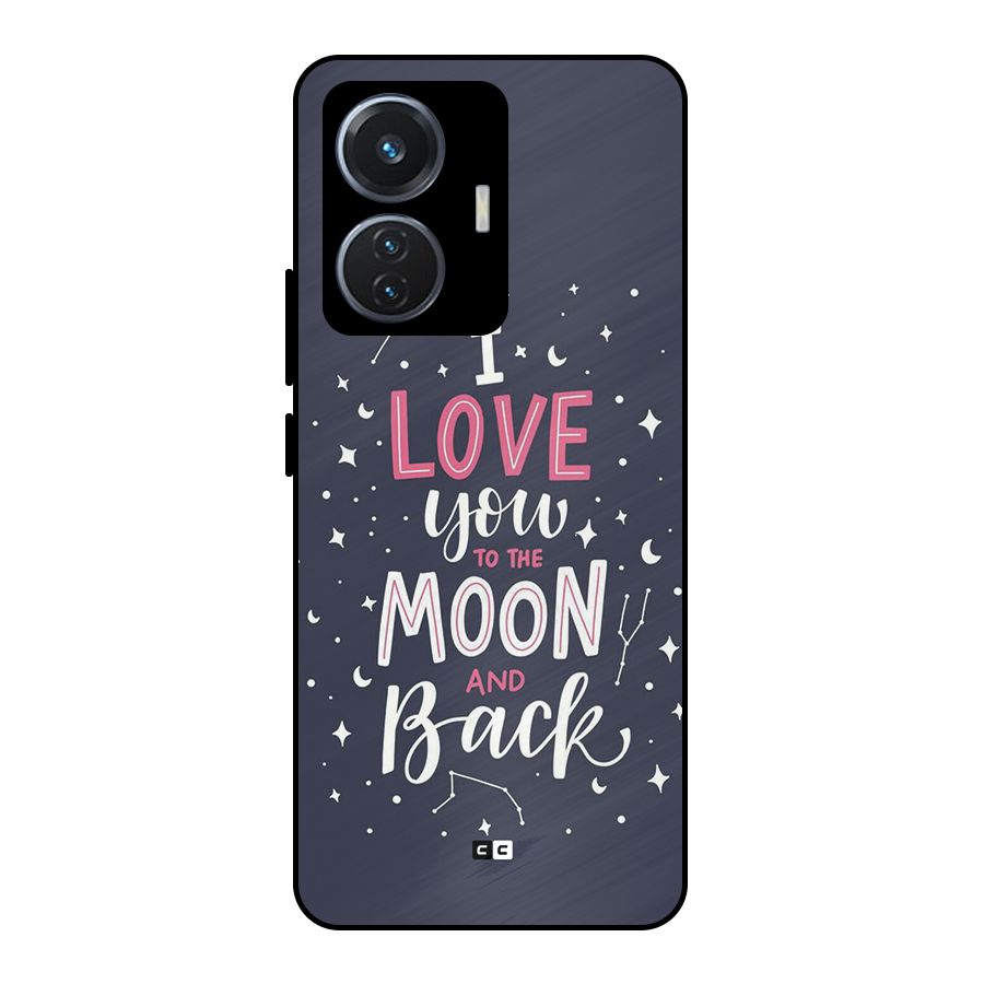 Love To The Moon Metal Back Case for iQOO Z6 44W
