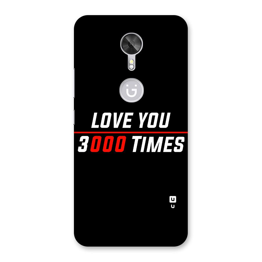 Love You 3000 Times Back Case for Gionee A1