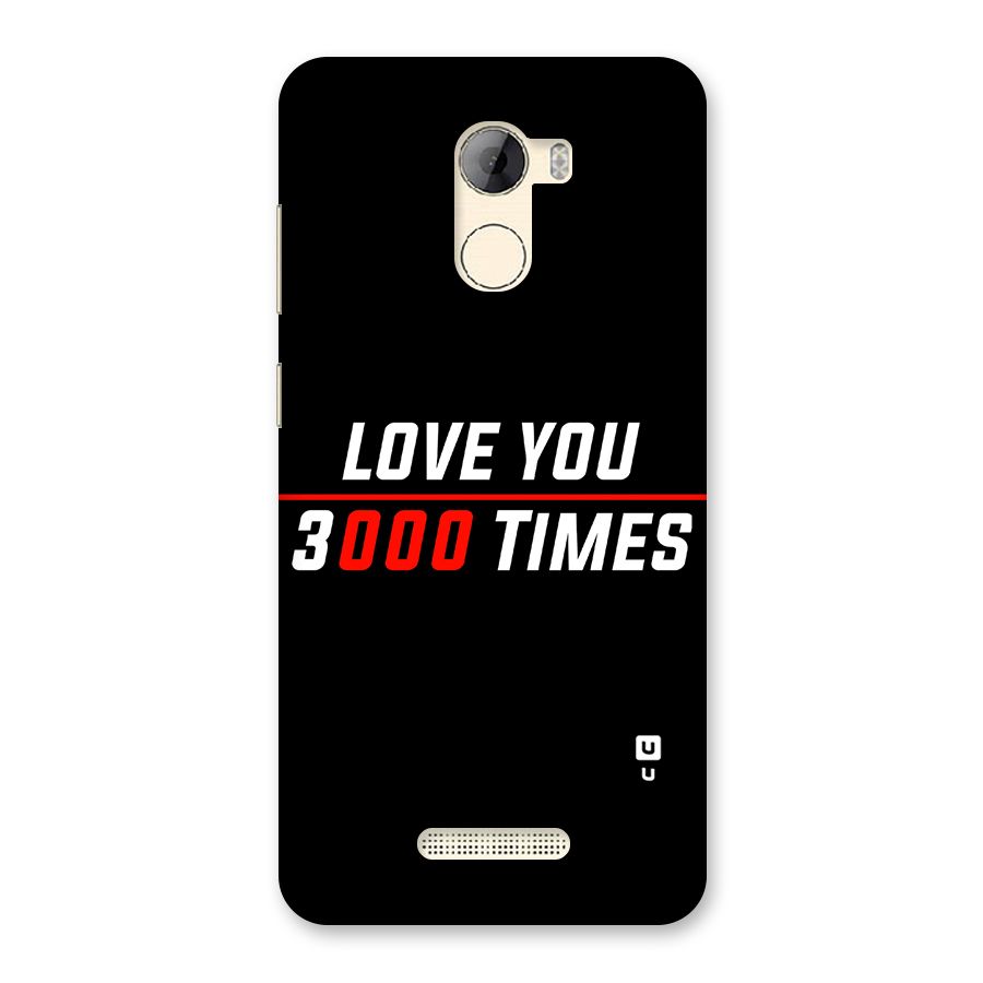 Love You 3000 Times Back Case for Gionee A1 LIte