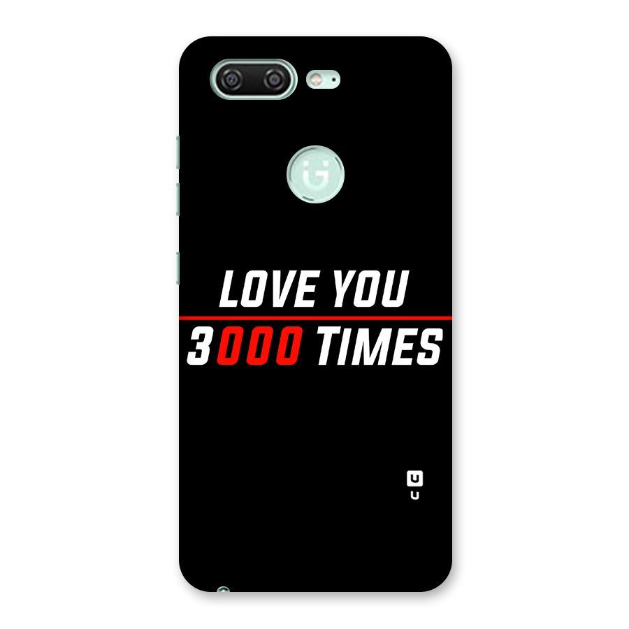 Love You 3000 Times Back Case for Gionee S10