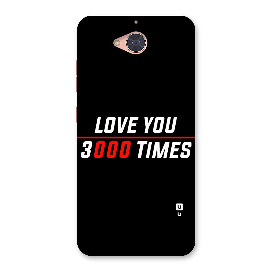 Love You 3000 Times Back Case for Gionee S6 Pro