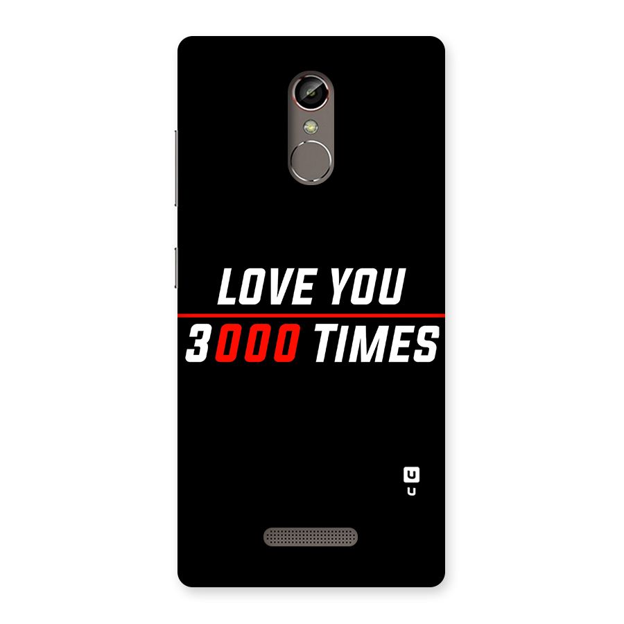 Love You 3000 Times Back Case for Gionee S6s