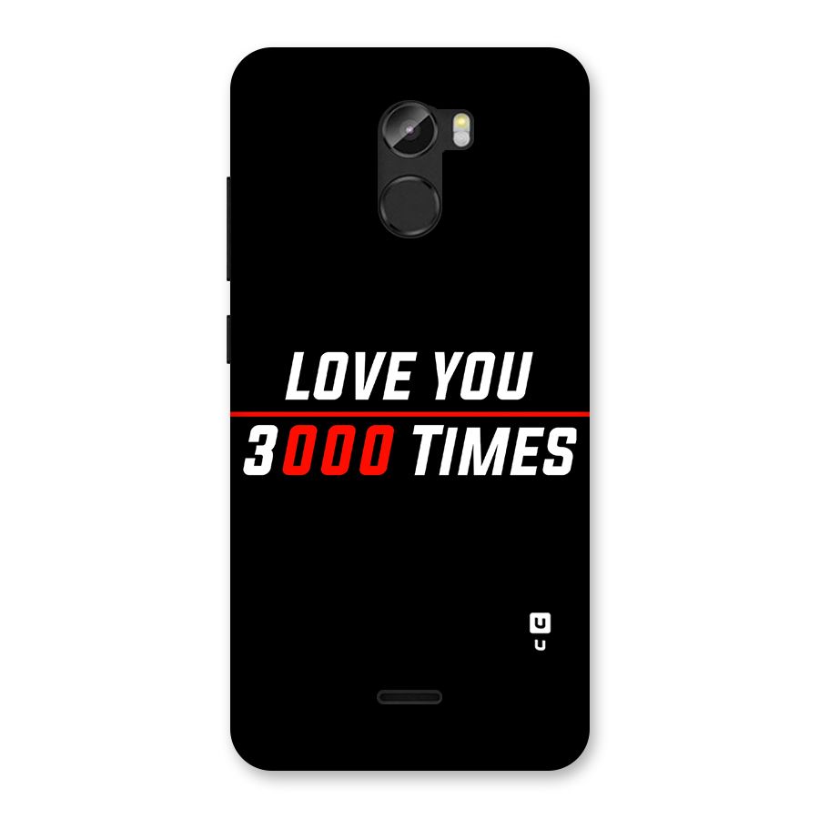 Love You 3000 Times Back Case for Gionee X1