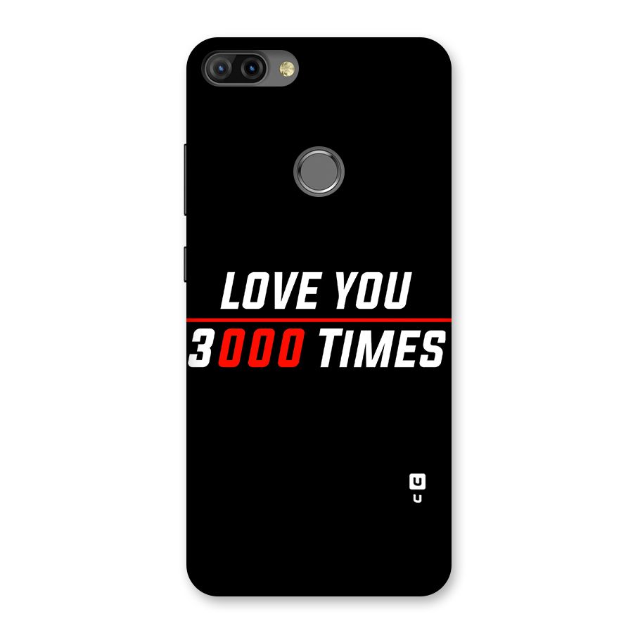 Love You 3000 Times Back Case for Infinix Hot 6 Pro