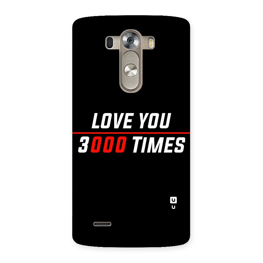 Love You 3000 Times Back Case for LG G3