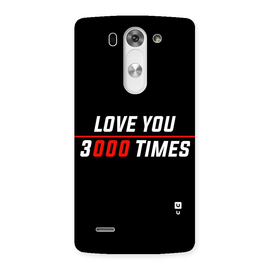 Love You 3000 Times Back Case for LG G3 Beat
