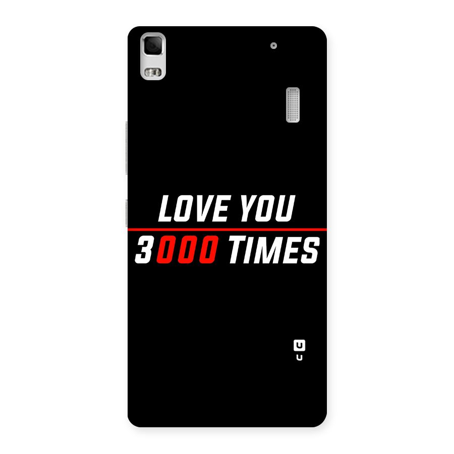 Love You 3000 Times Back Case for Lenovo A7000