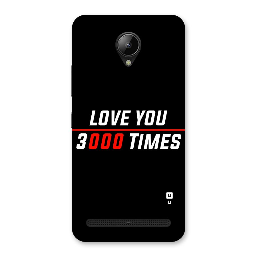 Love You 3000 Times Back Case for Lenovo C2